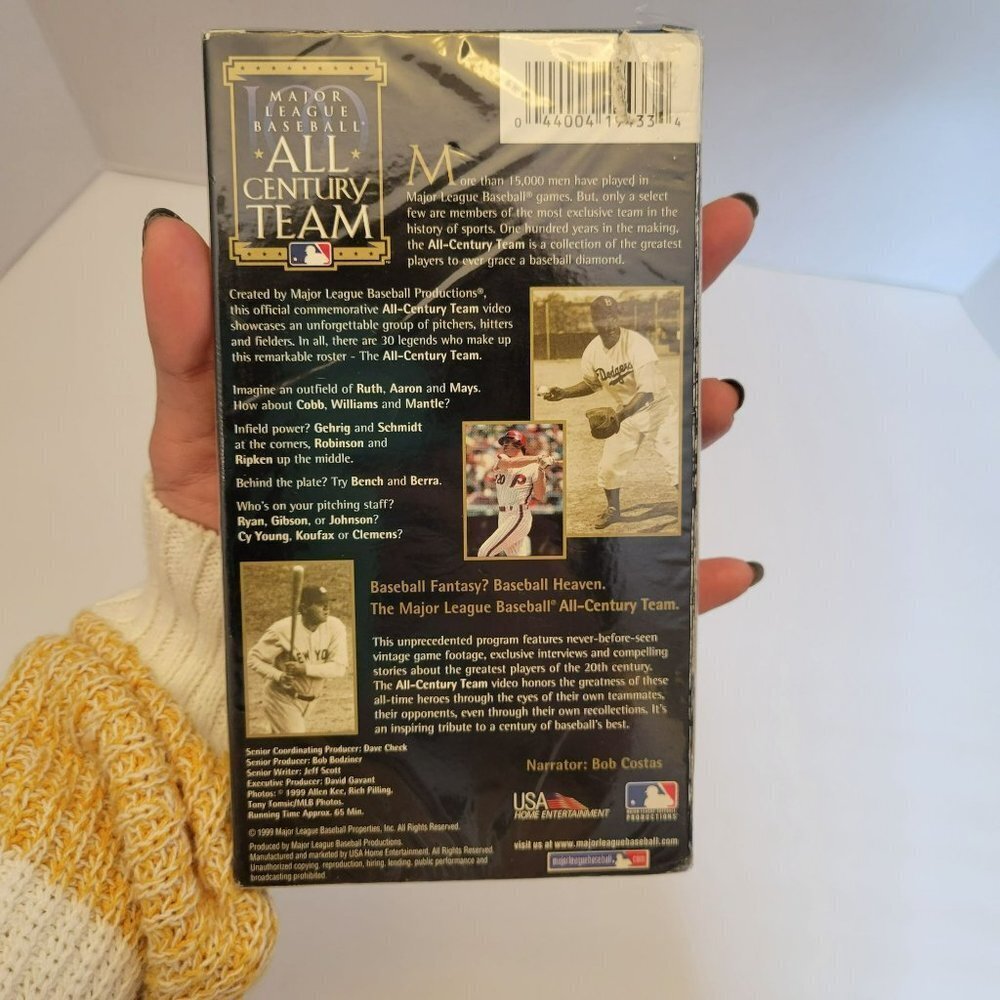 Major League Baseball All-Century Team (VHS, 1999) Baseball Weekly Bob Costas - Picture 3 of 3